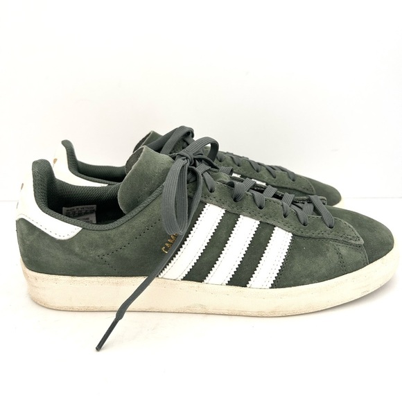 Adidas Campus ADV Green Oxide Sneaker Shoe Suede Sporty FY0488 Men's 7.5 - Picture 9 of 10